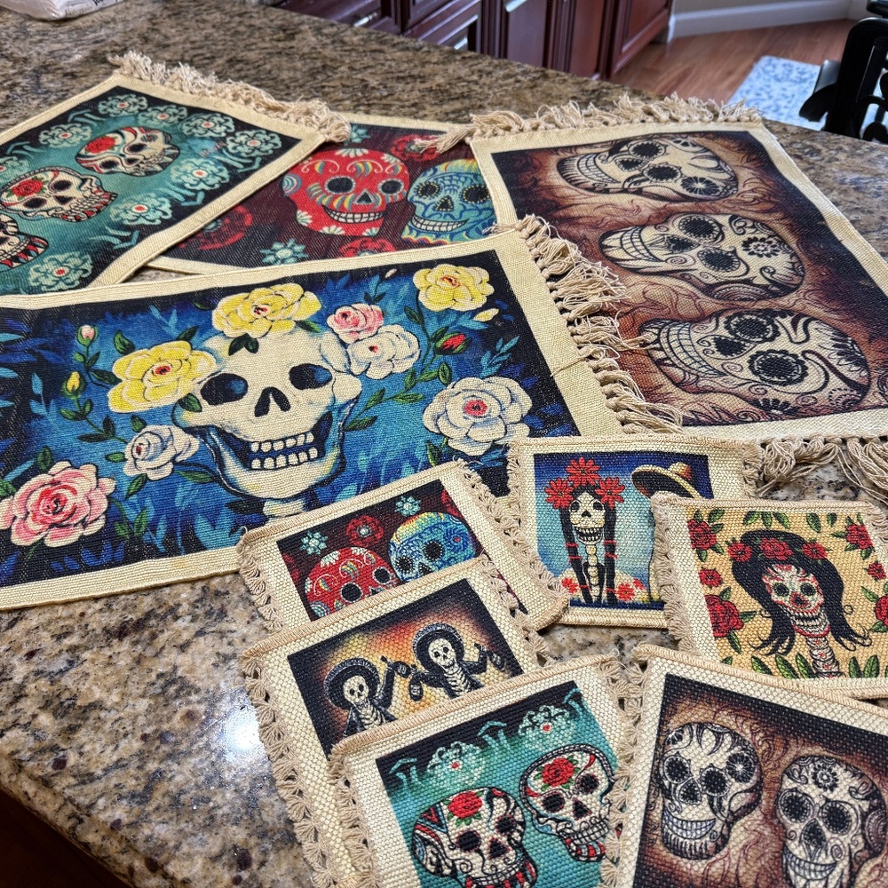 table place mats and coasters